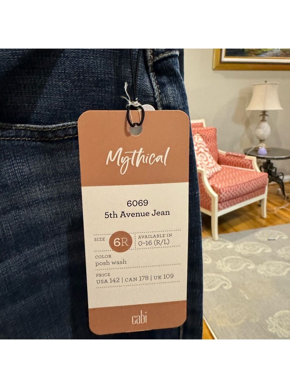 Cabi Dark Denim - 100% Boyfriend Jean - size 6R LIKE NEW - Picture 2 of 8